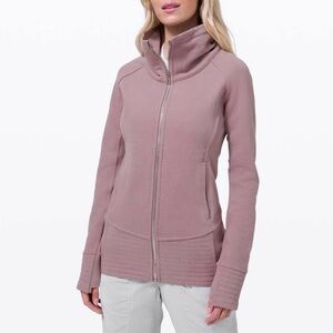 Lululemon Radiant Jacket II Purple Cotton Fleece Sz 10